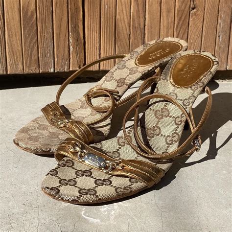 gucci logo sandal|authentic gucci sandals.